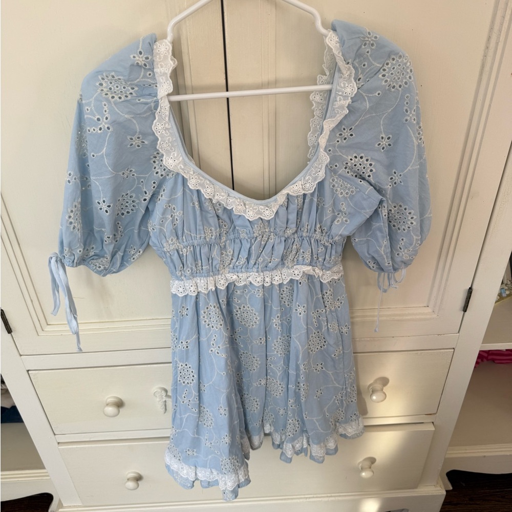 Olivacious Blue Lace Dress